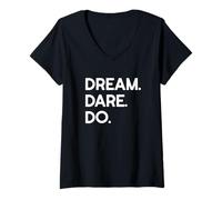 Women's Dream. Dare. Do. V-Neck T-Shirt