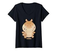 Womens DreamWorks Dragons Tiny Adventures Meatlug V-Neck T-Shirt