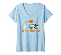 Womens DreamWorks Gabby’s Dollhouse Let’s Boo It Halloween V-Neck T-Shirt
