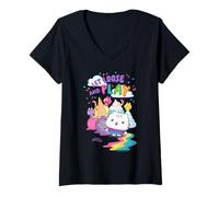 Womens DreamWorks Gabby’s Dollhouse The Movie Let Loose and Play V-Neck T-Shirt