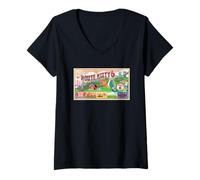 Womens DreamWorks Gabby’s Dollhouse The Movie Route Kitty-6 V-Neck T-Shirt