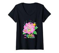 Womens DreamWorks Gabby’s Dollhouse The Movie Royal Fun-Ness V-Neck T-Shirt