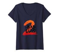 Womens DreamWorks The Bad Guys 2 Logo V-Neck T-Shirt