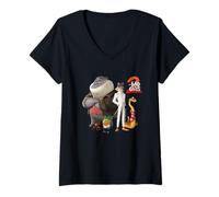 Womens DreamWorks The Bad Guys 2 The Original Bad Guys V-Neck T-Shirt