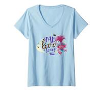 Women's DreamWorks Trolls Fab-Boo-Lous V-Neck T-Shirt