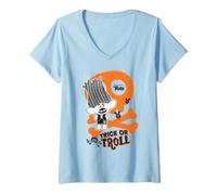 Women's DreamWorks Trolls Trick Or Troll V-Neck T-Shirt