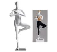 Women's Dress Form Torso Mannequin for Clothing Display, Heavy Duty Yoga Body Model Stand for Retail Boutique Apparel Showcase