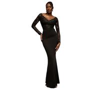 Women's dress Goddiva Bardot Noir 38
