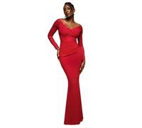 Women's dress Goddiva Bardot Rouge 38