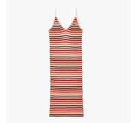 Women's Dress Lacoste Long Maxi Striped Cotton in Multicolour