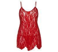 Lace Chemise Dress Vest Matching G-String Leg Avenue Women's Lingerie 8717 Sexy