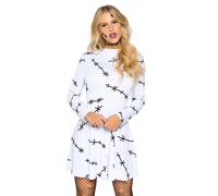Women's dress Leg Avenue Stitch Blanc M/L