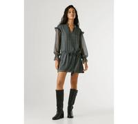 Pepe Jeans Alex Long Sleeve Short Dress Grey XL Woman