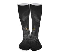 Womens Dress Socks Panther Crew Socks Mid Calf Socks Athletic Running Socks For Men
