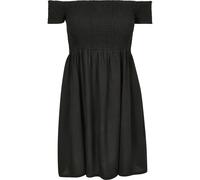 Urban Classics Dress Smoked Off-Shoulder Mini Women's Black S
