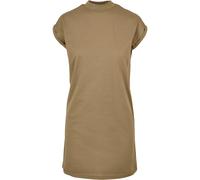 Urban Classics Women's Ladies Turtle Extended Shoulder Dress, Khaki, M
