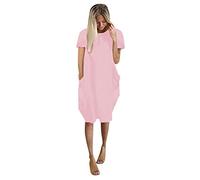 Women's Dresses Elegant: Sweat Dress Women's Without Hood Loose Dresses Women's Mini Dress Round Neck Blouse Dress Women with Pockets Modern Sweatshirt Dress Women's Midi Dress T-Shirt Dresses Mini