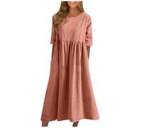 Womens Dresses Summer Wedding Guest Dress Wound Dressings Adhesive Casual Solid Crewneck Half Sleeves Midi Dress Elegant A-Line Beach Dres Summer High Waist Party Dres Trendy Sundress Girls Dresss Up