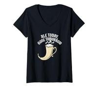 Women's Drinker Ale Today Gone Tomorrow Renaissance Faire V-Neck T-Shirt