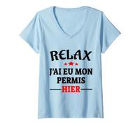 Women's Driving License Gift Code of the Road Humor Driver V-Neck T-Shirt