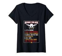 Women's Drone Pilot Aerial Photography FPV Racing Quadcopter Drones V-Neck T-Shirt