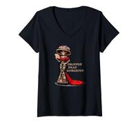 Women's Drop Dead Gorgeous - Dia de Los Muertos Señora V-Neck T-Shirt