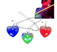 Women's Drop Earrings - Retro Jewellery with USB Charging - Necklace and Luminous Drop Earrings Set for Mother Sisters Friends Wife Girlfriend Dating Birthdays, Se référer au descriptif, refer to the