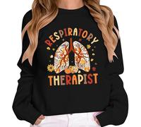 Womens Drop Shoulder Sweatshirts Crew Neck Fall Fleece Lined Tops Casual Trendy Letter Graphic Long Sleeve Comfort Outfits Aesthetic Y2K Plain Cute Country Loose Fit with Designs Black