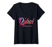 Womens Dubai United Arab Emirates | Vacation Travel V-Neck T-Shirt