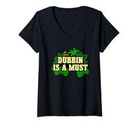 Womens Dubbin is a Must V-Neck T-Shirt
