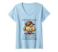 Womens Duck I’m Not Old Wd-40 I Just Need Some A Little Duct Tape V-Neck T-Shirt