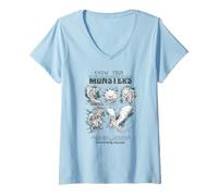 Womens Dungeons & Dragons Know Your Monsters Pencil Sketch Chart V-Neck T-Shirt