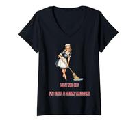Women's Dust Me Off I'm Still A Damn Treasure Funny Retro V-Neck T-Shirt