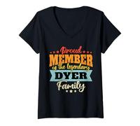 Womens Dyer Last Name Dyer Family Dyer V-Neck T-Shirt