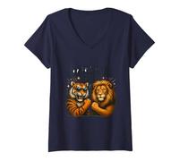 Womens Dynamic Duo Wild Power V-Neck T-Shirt