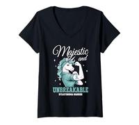 Women's Dysautonomia Warrior Pots Warrior V-Neck T-Shirt