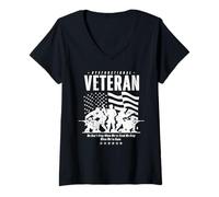 Women's Dysfunctional Veteran - We Don't Stop When We're Tired We V-Neck T-Shirt