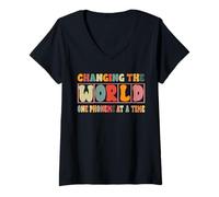 Womens Dyslexia Teacher Men Women V-Neck T-Shirt