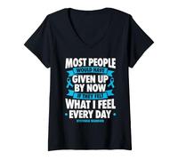 Women's Dystonia Warrior V-Neck T-Shirt