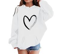 Women's E Girls Clothing Butterfly Girls Hoodie Long Sleeve Soft Sweatshirt Graphic Hoody Kids Cute Pullover Top Clothing for Girls Wrap Jumper Baby 50, White, 4-5 Years