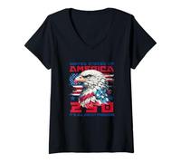 Women's Eagle America US 250th Anniversary V-Neck T-Shirt