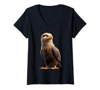 Womens Eagle Bald Eagles Wild White-Tailed Eagle V-Neck T-Shirt