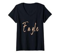 Womens Eagle Idaho Vintage Elegant Design V-Neck T-Shirt