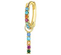Women's Earring Creole Single Piece gold- multicolored Cr703-488-7 - female - THOMAS SABO - Earrings - Multicolor - ONE SIZE - Accessories ONE SIZE