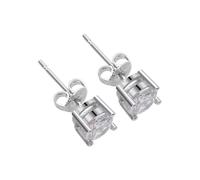 Women's Earrings Crystal Earrings Geometric Women's Stone Color Colorful Individual Accessories (D, One Size)