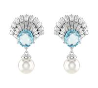 Women's Earrings Drop Blue Idyllia 5680301, female, Swarovski, Earrings, Gray, ONE SIZE, Accessories ONE SIZE