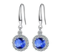 Women's Earrings Earrings Ear Hooks Four Zircon Round Earrings For Women Pearl Clip on Earrings for Women (B, A)