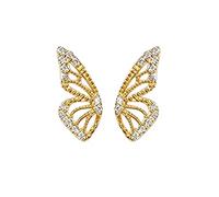 Womens Earrings Earrings For Women Gold Plated Wing Dainty Half Wing Tiny Dainty Cartilage Stud Jewelry Earings169