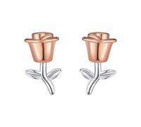Women's Earrings French Style Exquisite Three Rose Earrings For Women Temperament Literary For Girlfriends (B, 1x0. 5cm)