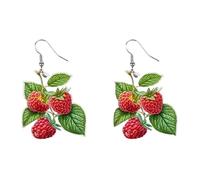 Womens Earrings Fruit & Vegetable Themed Dangle Earrings - Lightweight Acrylic Drop Quirky Food Jewelry For & Teens Statement For Everyday Wear Parti